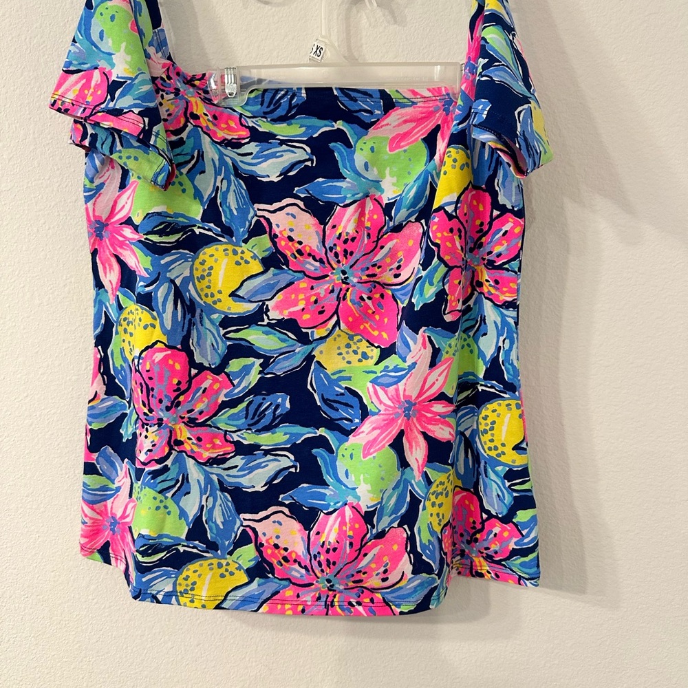 Lilly Pulitzer Off Shoulder Short Sleeved Top